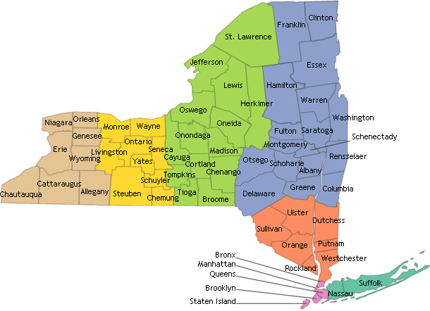 New York State Map With Cities And Counties Get Latest Map Update