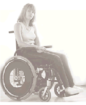 young woman in a wheel chair