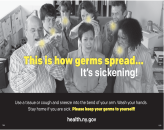 This is how germs spread… It's sickening! (poster)