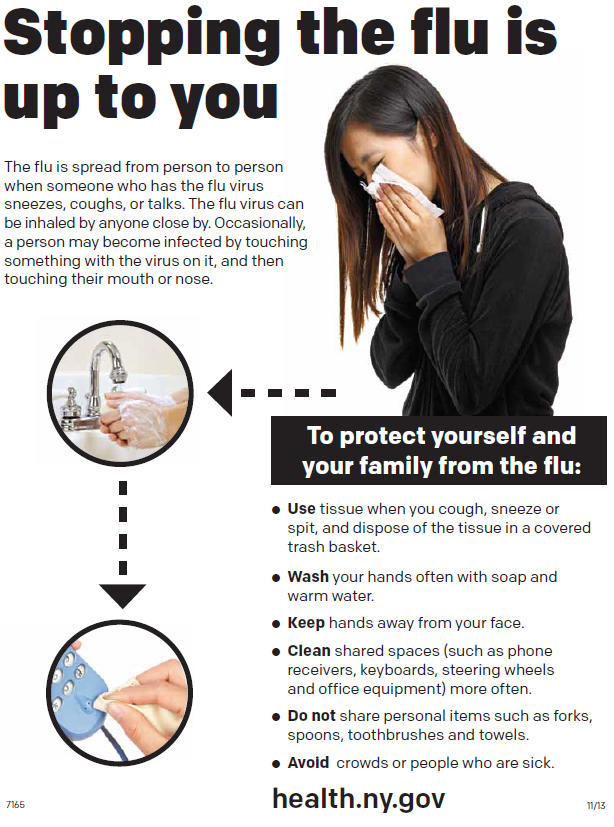 Stopping the flu is up to you (poster)