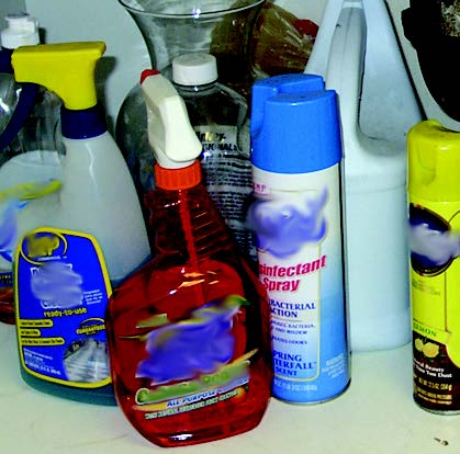 picture of household cleaners