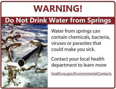 spring warning sign