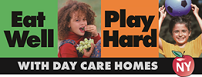 Eat Well Play Hard in Day Care Homes Logo