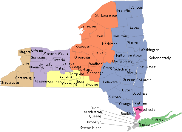 western new york state map Find Your Regional Food Bank western new york state map
