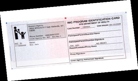 Picture of a WIC Identification Card